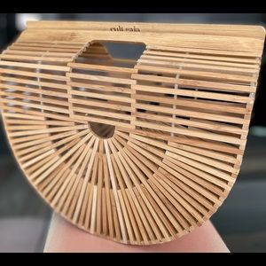 Cult Gaia original bamboo handbag beige/Khaki